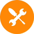 Orange Setup Icon